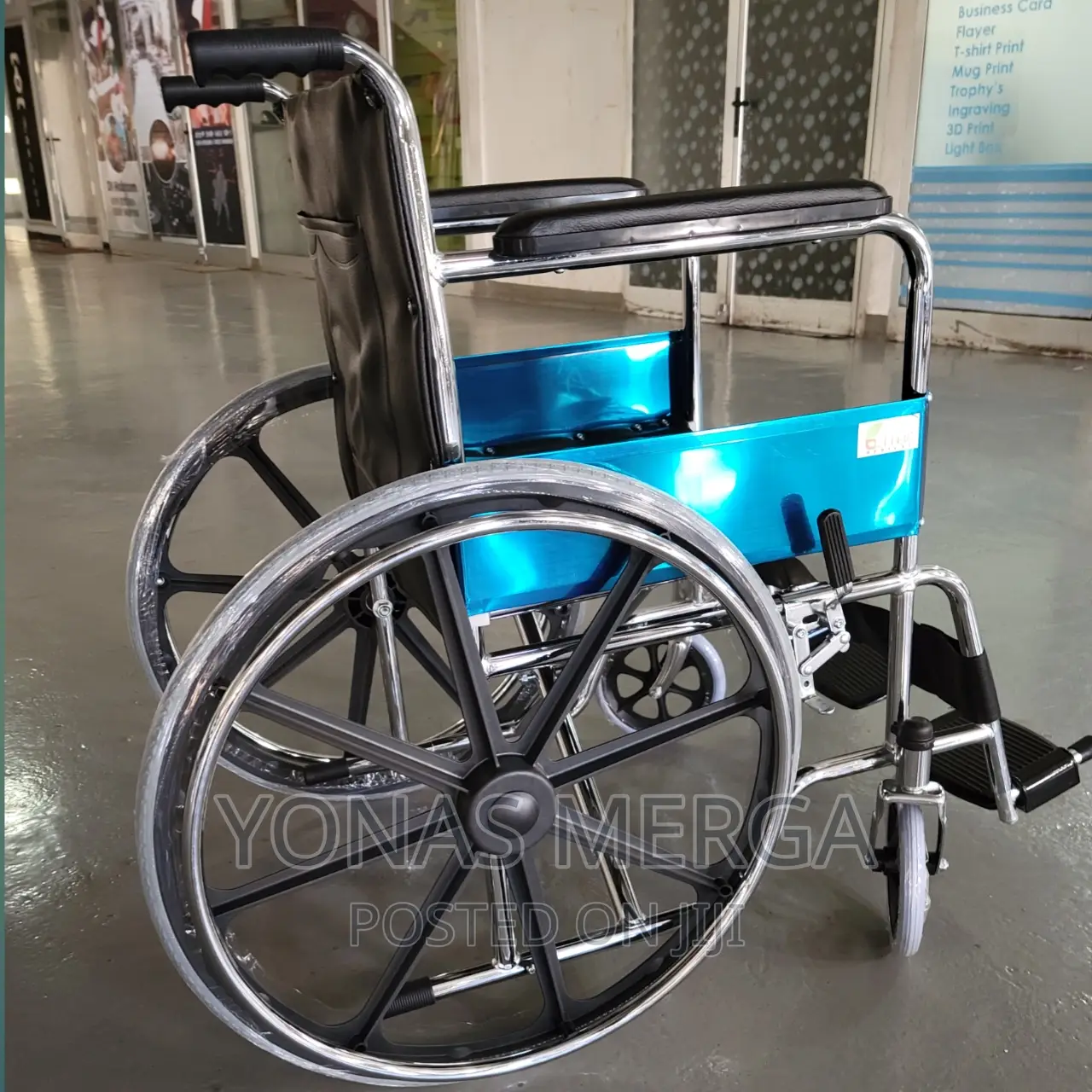 Wheelchair/ _Epoxy_powder Coated Sturdy MS Frame