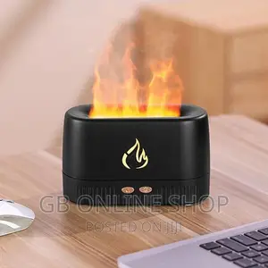 Photo - Flame Aroma Diffuser Humidifier በኤሌክትሪክ የሚሰራ