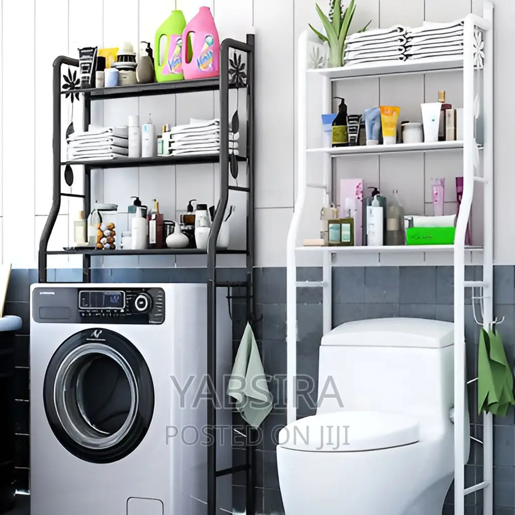 3 ደረጃ ማጠቢያ ማሽን / የሽንት ቤት መደርደሪያ