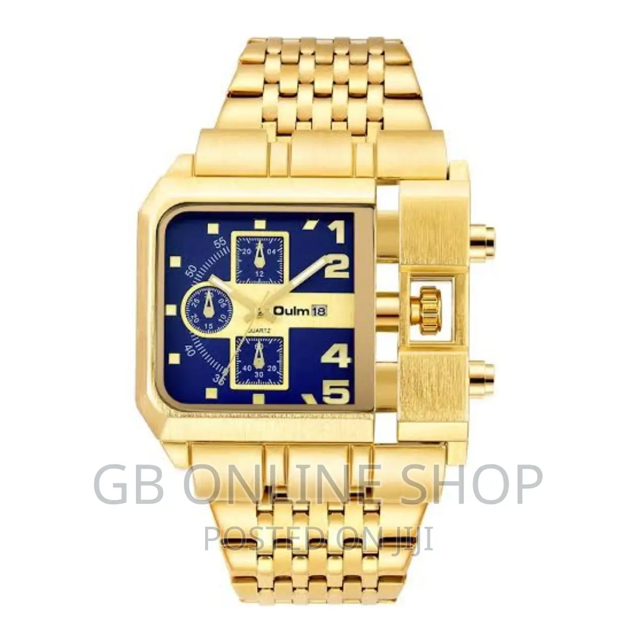 Oulm Luminous Watch Steel Strap Casual Quartz Watch