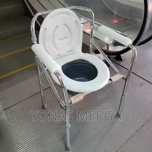 Anywhere for Handicaped or for Patient White Commode Chair,