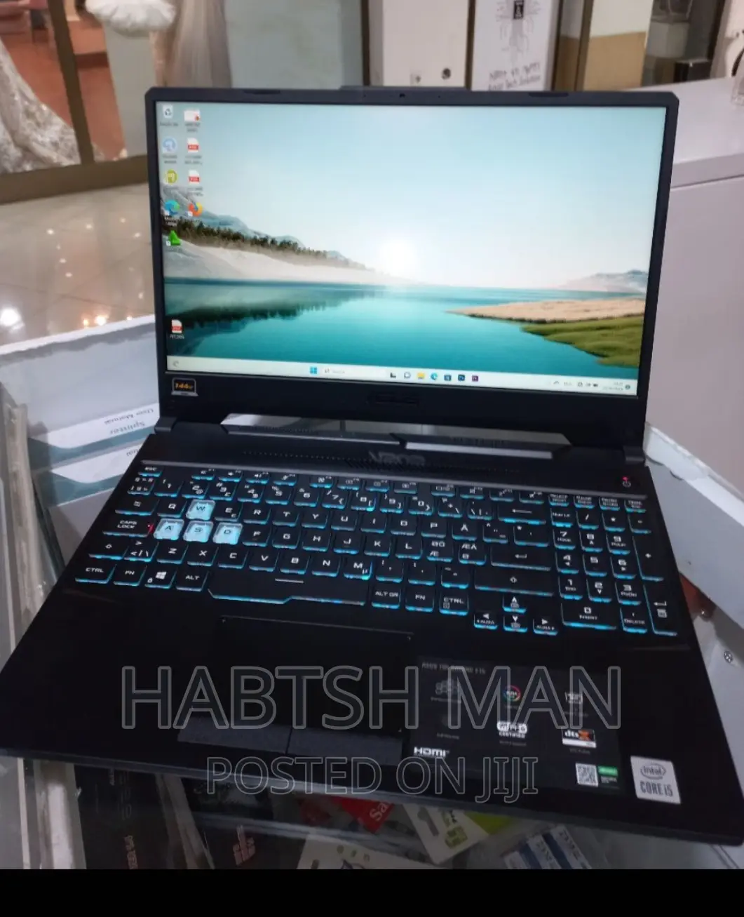 New Laptop Asus TUF Gaming A15 8GB Intel Core i5 SSD 512GB