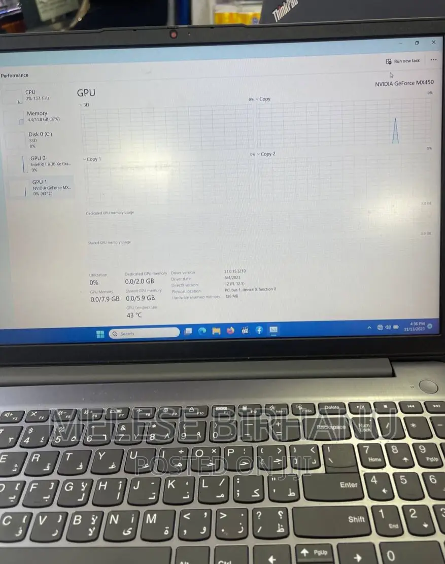 New Laptop Lenovo 12GB Intel Core I7 SSD 512GB