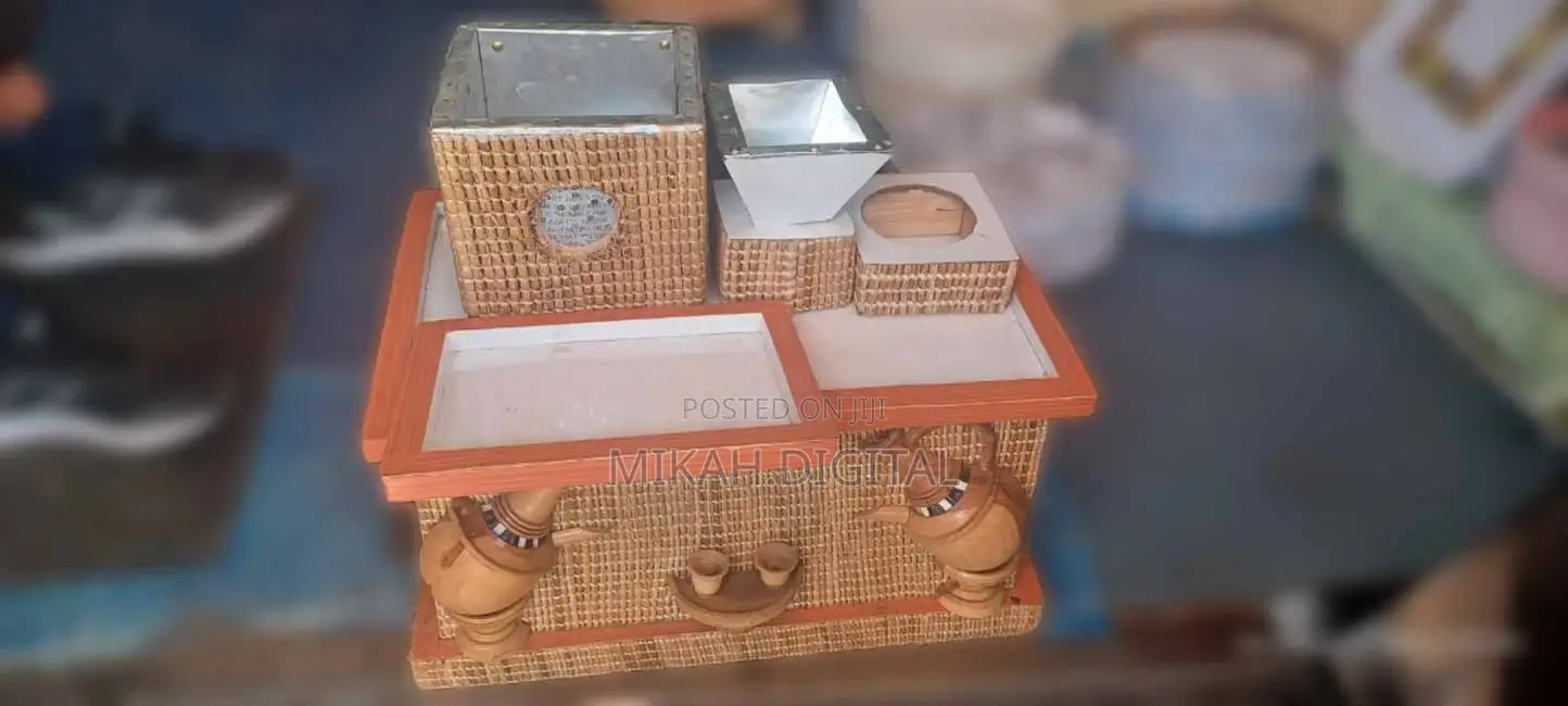 Hand Carved Eritrean Ethiopian Traditional REKEBOT ረከቦት