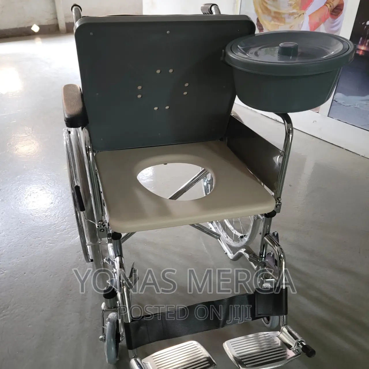 Wheelchair Portrait of Caucasion Elderman Sitt in Wheelchair