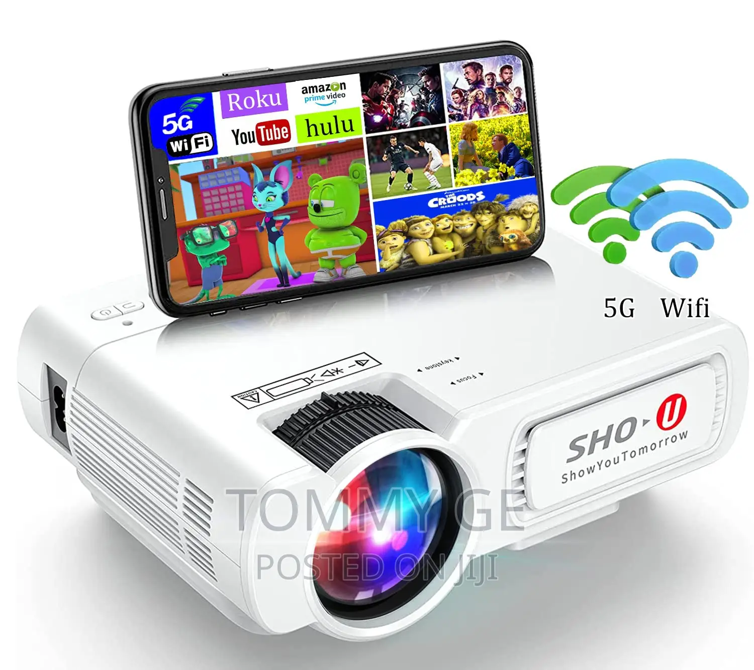 # በ T5 Projector እቤቱን እንደ ሴኔማ 150 Inches ከቤተሰቦቻችሁ ጋር