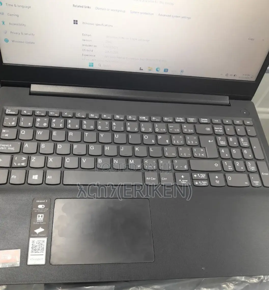 New Laptop Lenovo Ideapad 3 12GB AMD SSD 256GB