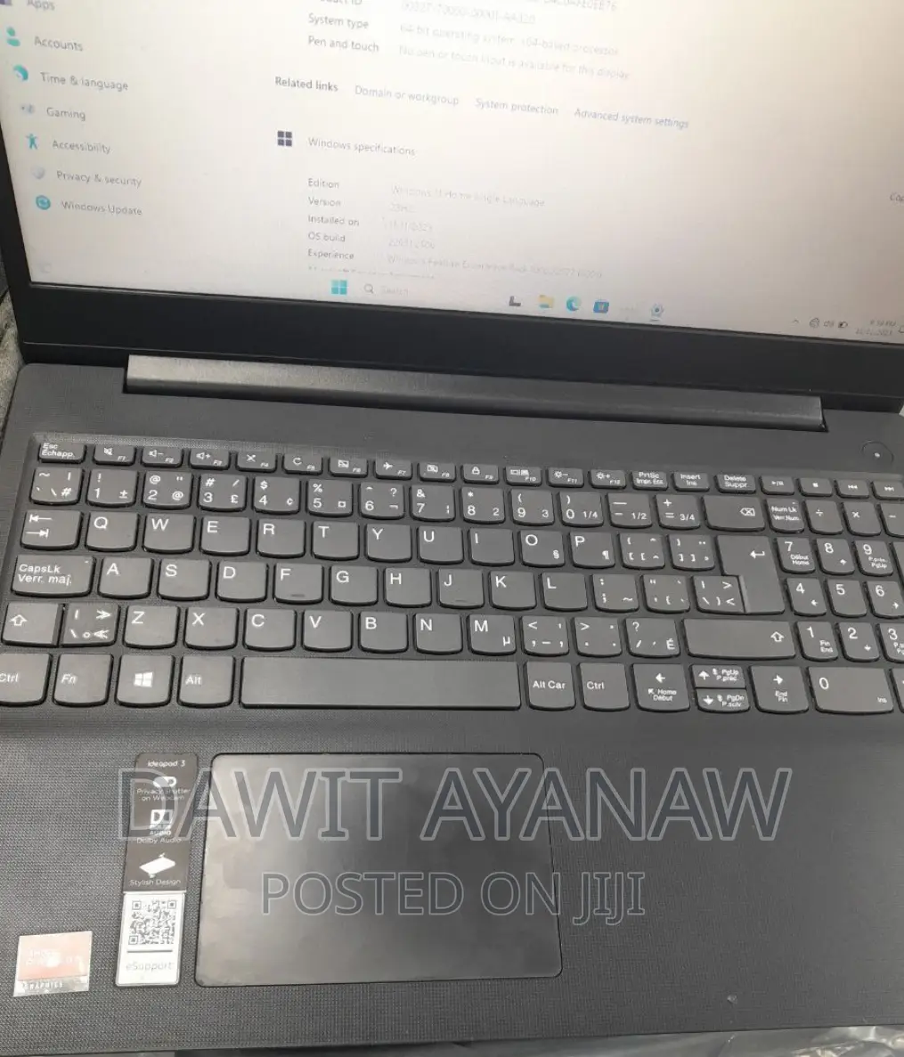 New Laptop HP 12GB AMD SSD 256GB