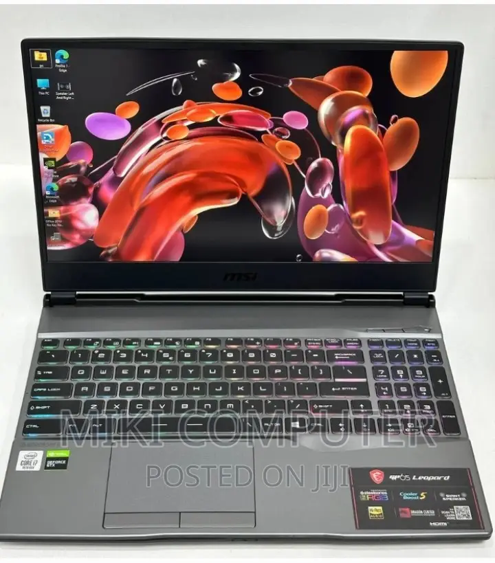 New Laptop MSI GP65 Leopard 16GB Intel Core I7 SSD 512GB