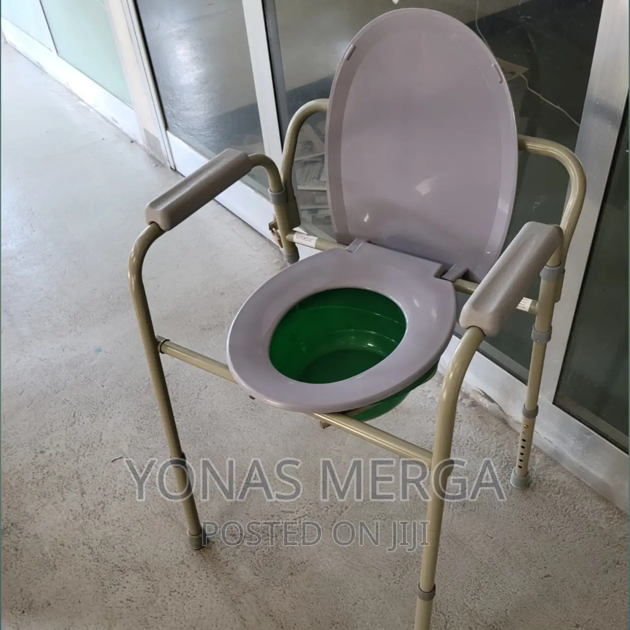 Slightly Used Commode Chair With Armrests YK4120