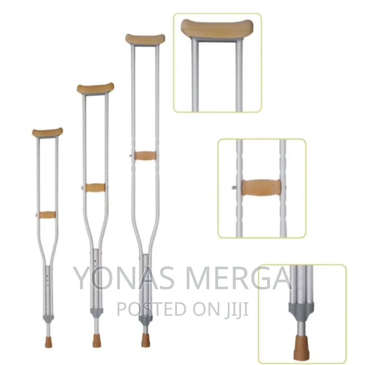 Underarm(Axillary)Crutches; Height Adjustable