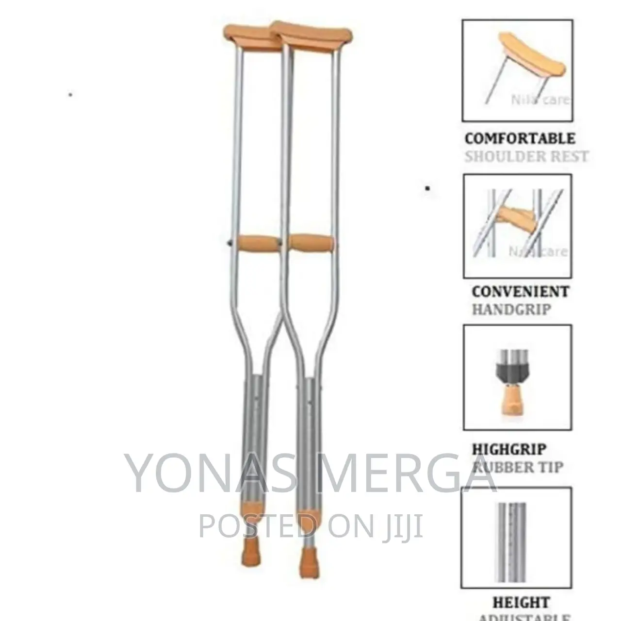 Aluminium Underarm Crutches