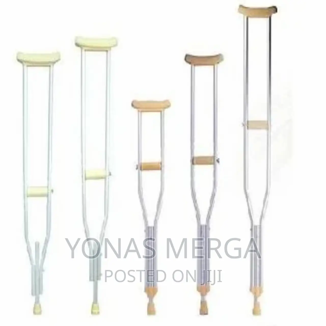 Iron Height Adjustable Ultralight Underarm Crutch Axillary in Bole