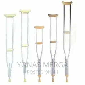 Iron Height Adjustable Ultralight Underarm Crutch Axillary