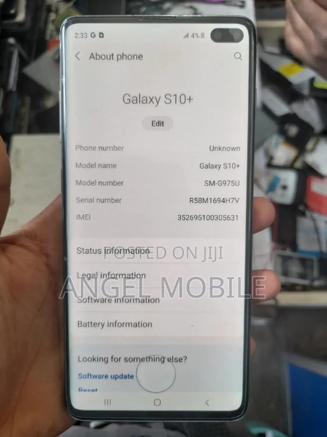 Samsung Galaxy S10 Plus 128 GB Black