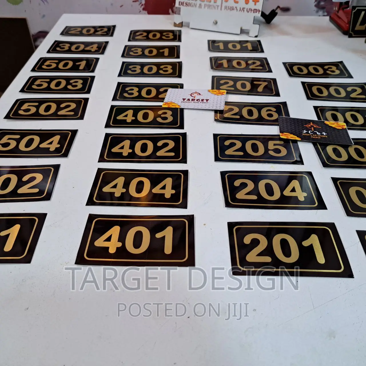 Room Number and Signage