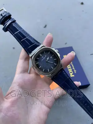 Photo - Swiss Certified Poedagar Luxury Silver Blue Wristwatch 