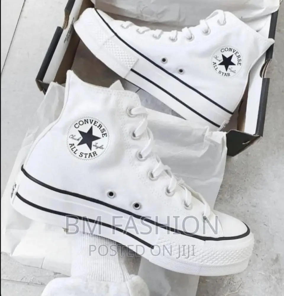 All Star Converse Double Sole White Boots