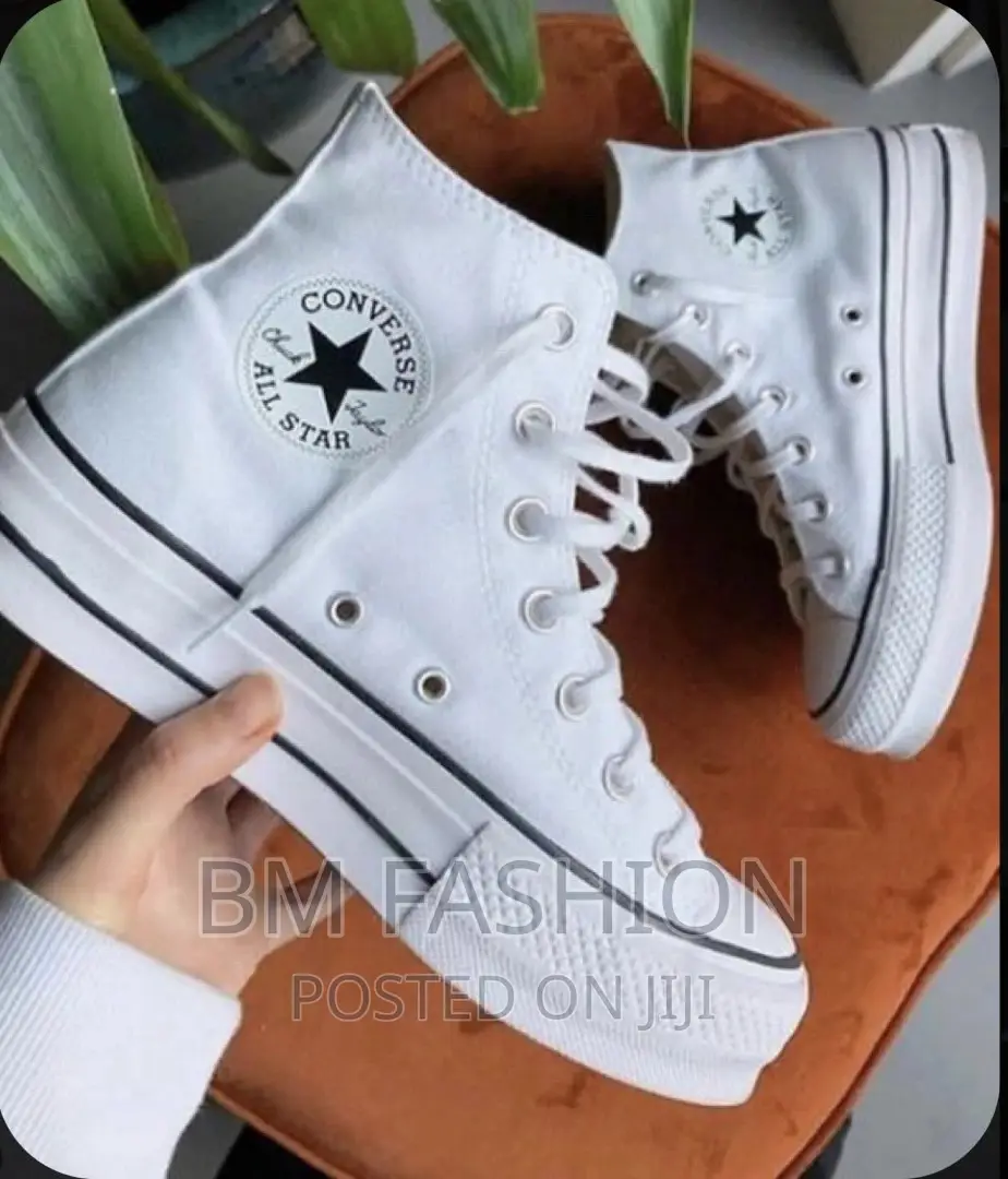 All Star Converse Double Sole White Boots