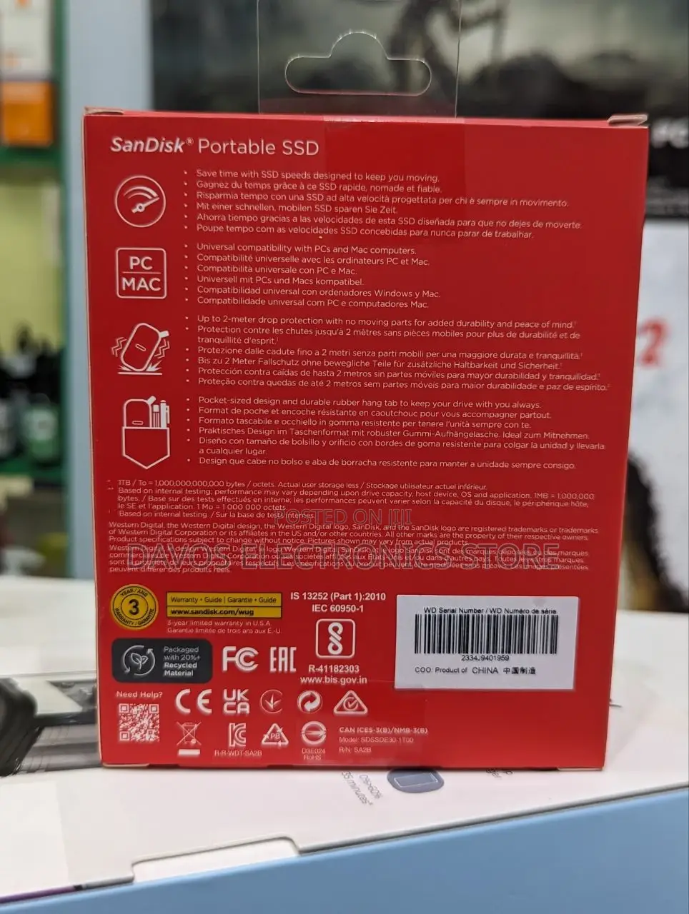 Sandisk 1TB Portable SSD