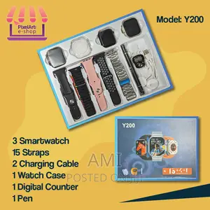 Photo - Y200 Smartwatch Combo Pack (3 Smartwatch)+15 Straps