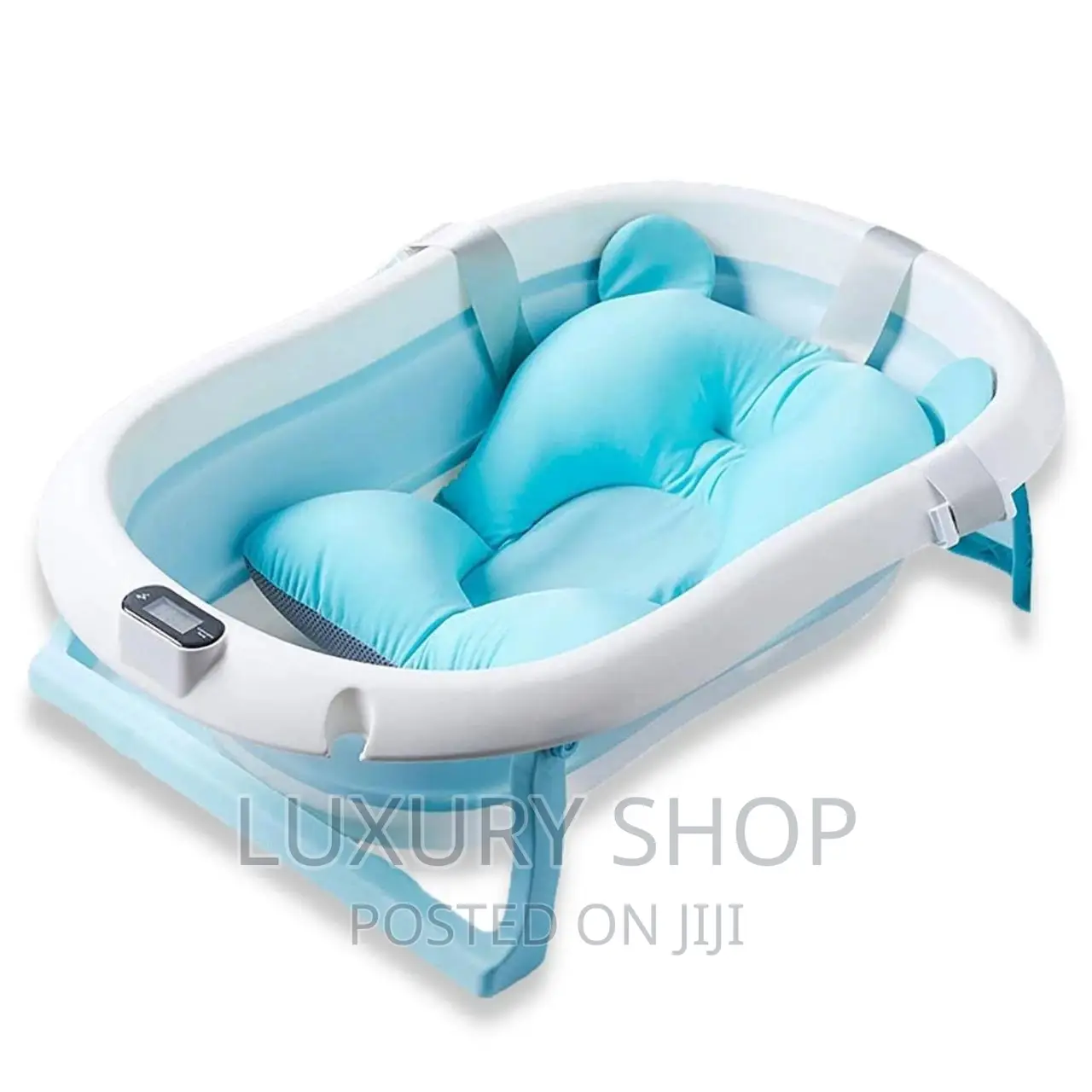 1baby Bath Tub, Foldable Bathtub With Support Cushion