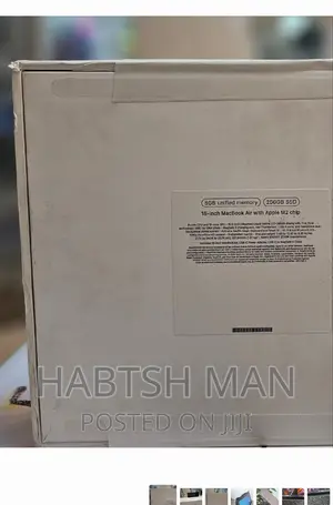 New Laptop Apple MacBook Air 2022 M2 8GB Apple M2 SSD 256GB