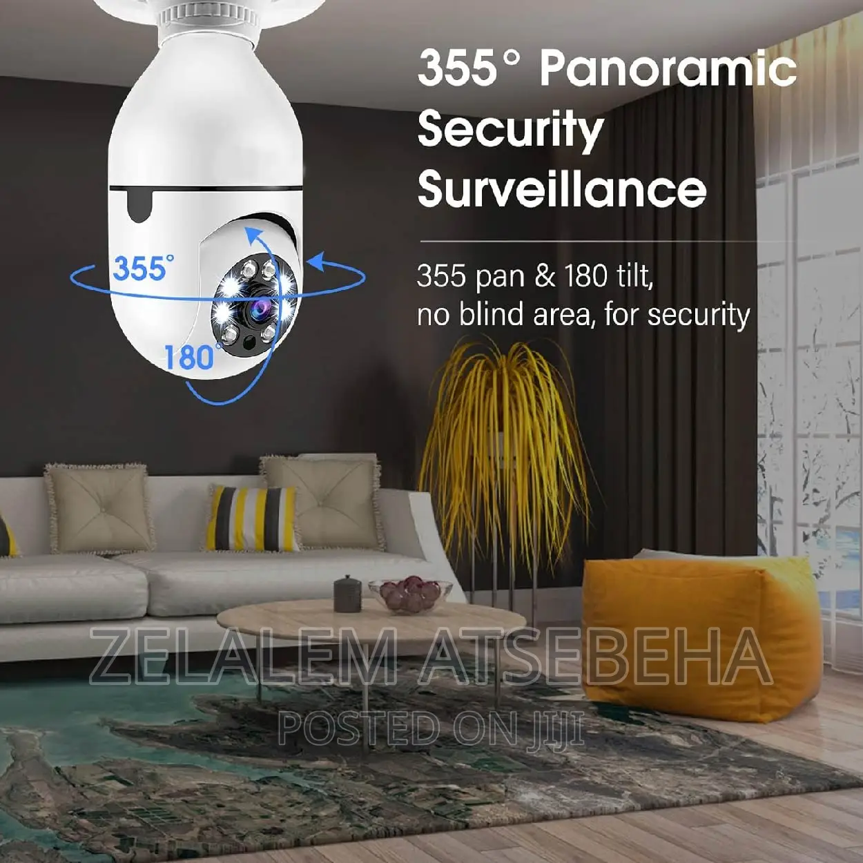 Rotating Bulbs Security Camera