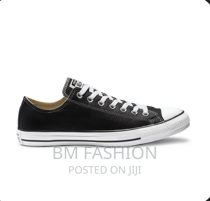 Black Allstar Converse Leather Short