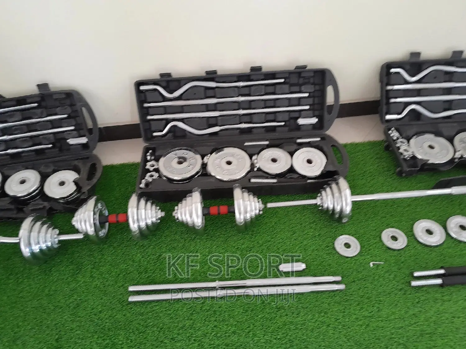 Dumbbe and Barbell (55 Kg Adjustable) ተገጣጣሚ ዳምፔልና ባርቤል