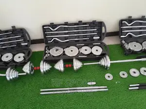 Dumbbe and Barbell (55 Kg Adjustable) ተገጣጣሚ ዳምፔልና ባርቤል