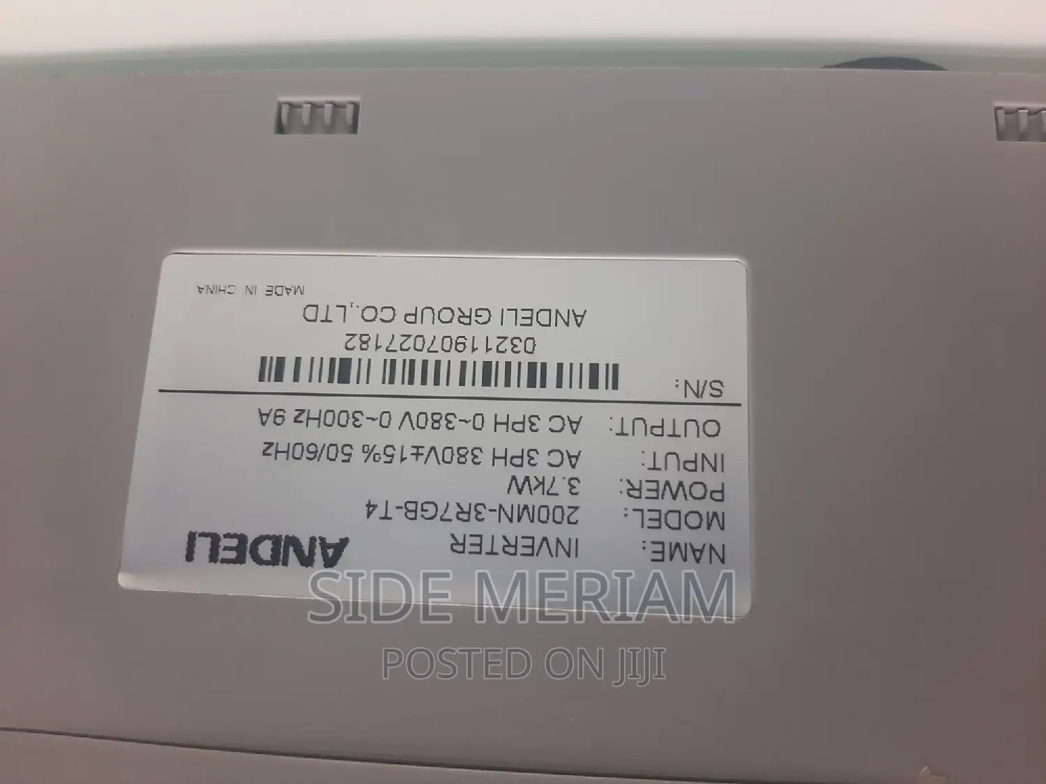 Inverter Drive, 3.7 Kw