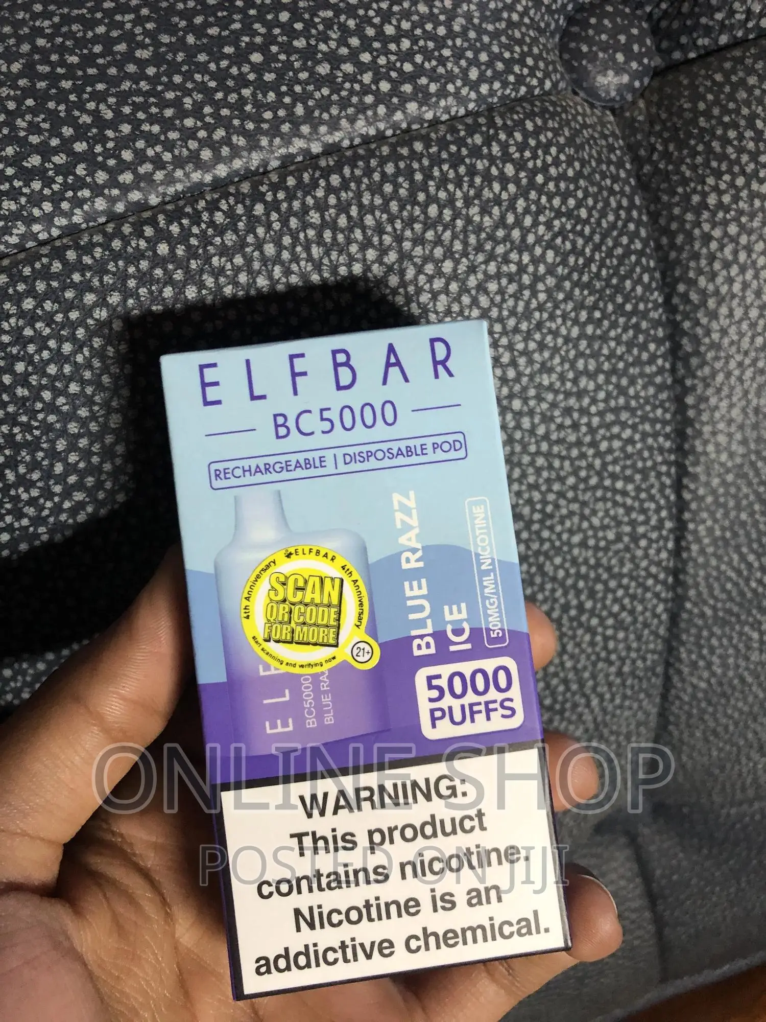 5000puff Disposable Vape With 5% Nicotines