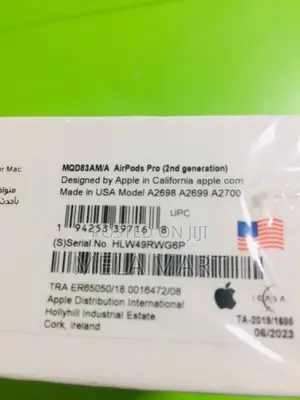 Airpod Pro 2 Orginal Brand New Apple Airpod Pro አፕል ኤርፖድ ፕሮ