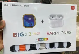 I20ultra Max Smart Watch+7straps+Earbud+Watchcase All in Box