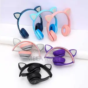 Girly Headphone Cute Cat Wireless Headphone for Girls and Kids
