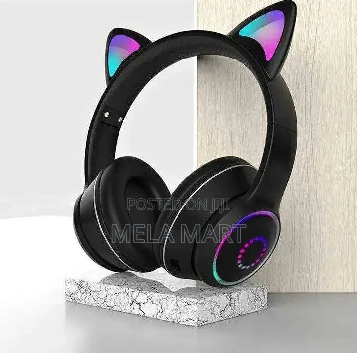 Girly Headphone Cute Cat Wireless Headphone for Girls and Kids