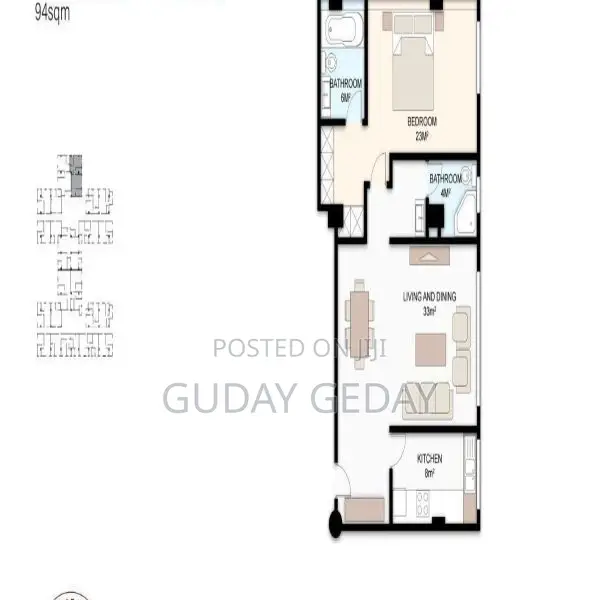 3bdrm Condo in Ayat Real Estate, Bole for sale