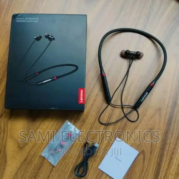 Earphones Hanging Lenovo Neckband Headphone