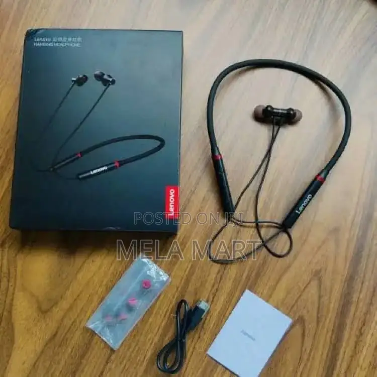 Earphones Hanging Lenovo Neckband Headphone
