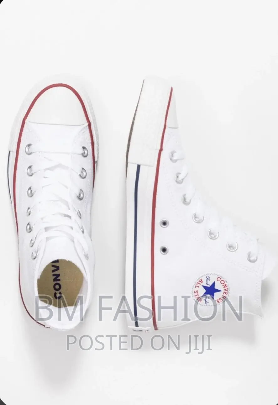 All Star Converse White Leather Boots