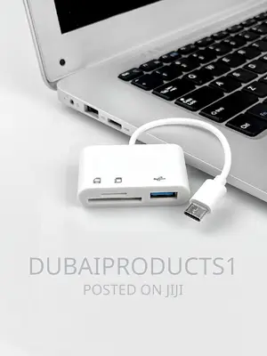 OTG 1pc Black Multifunctional 3 In 1 Otg Adapter Compatible