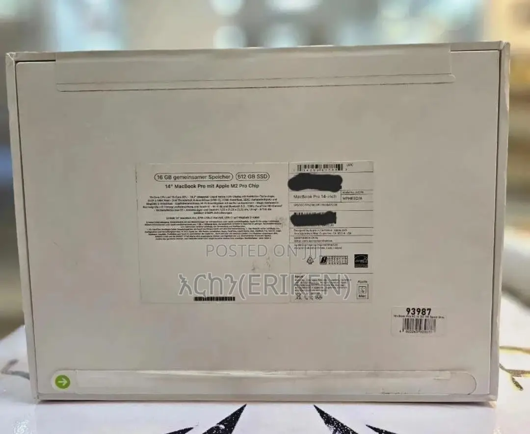 New Laptop Apple MacBook Pro 2022 M2 16GB Apple M2 SSD 512GB