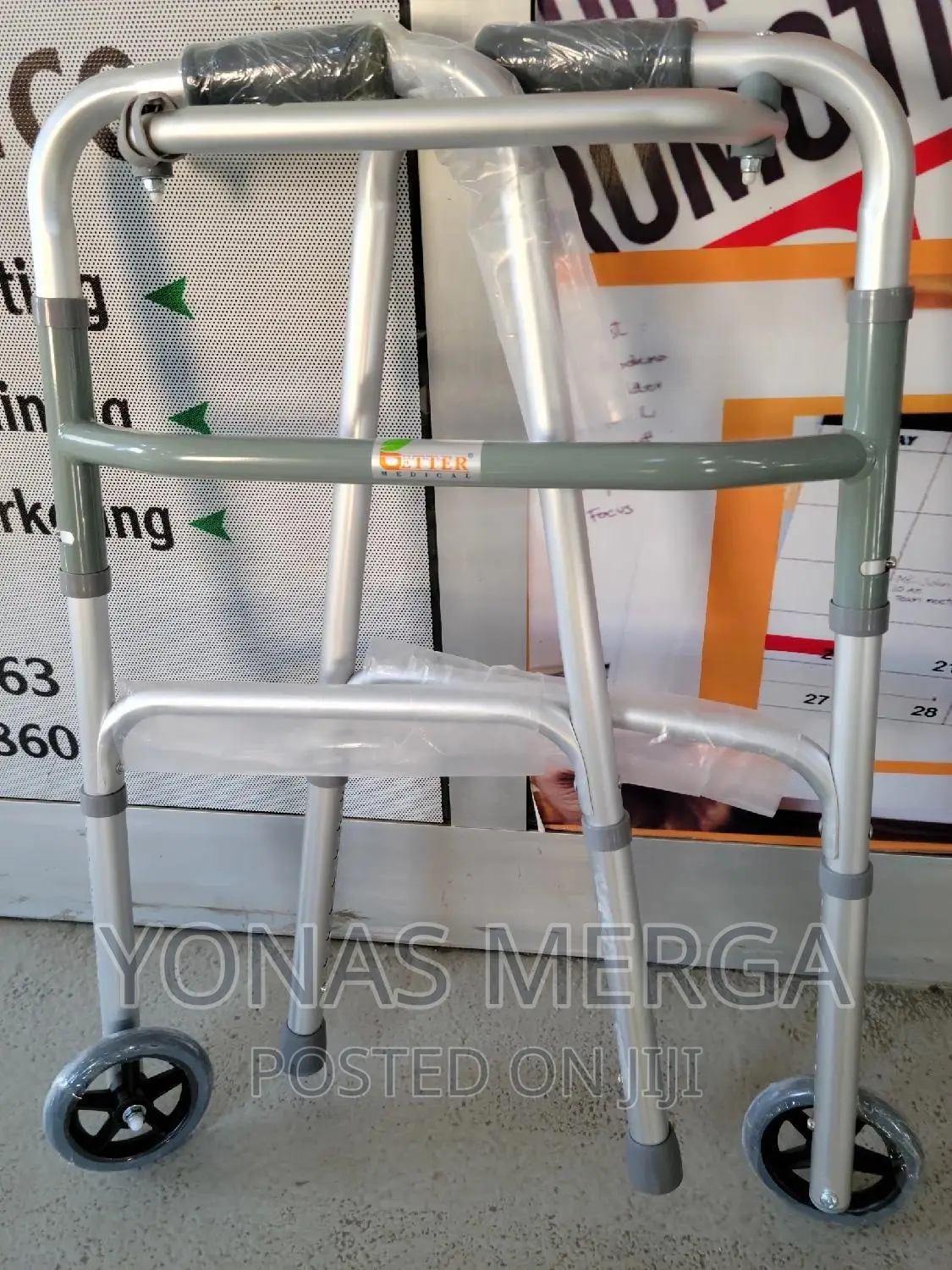 Flexheight Walkmate: Foldable and Height-Adjustable Walker"