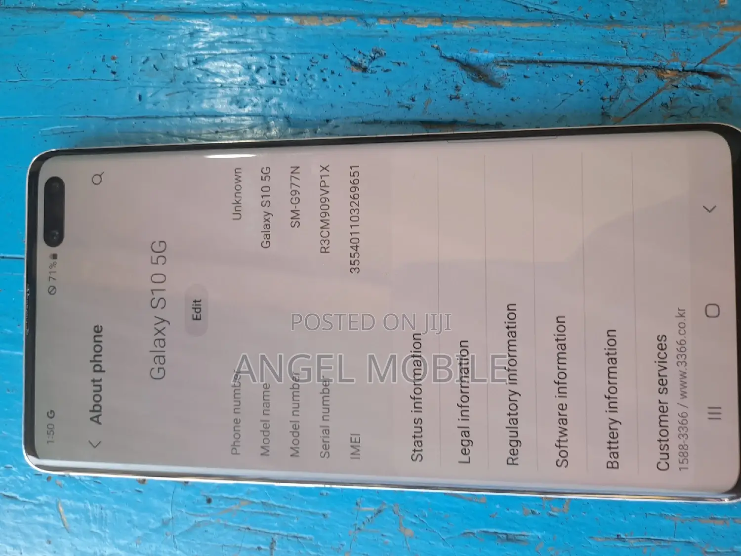 Samsung Galaxy S10 5G 256 GB Silver