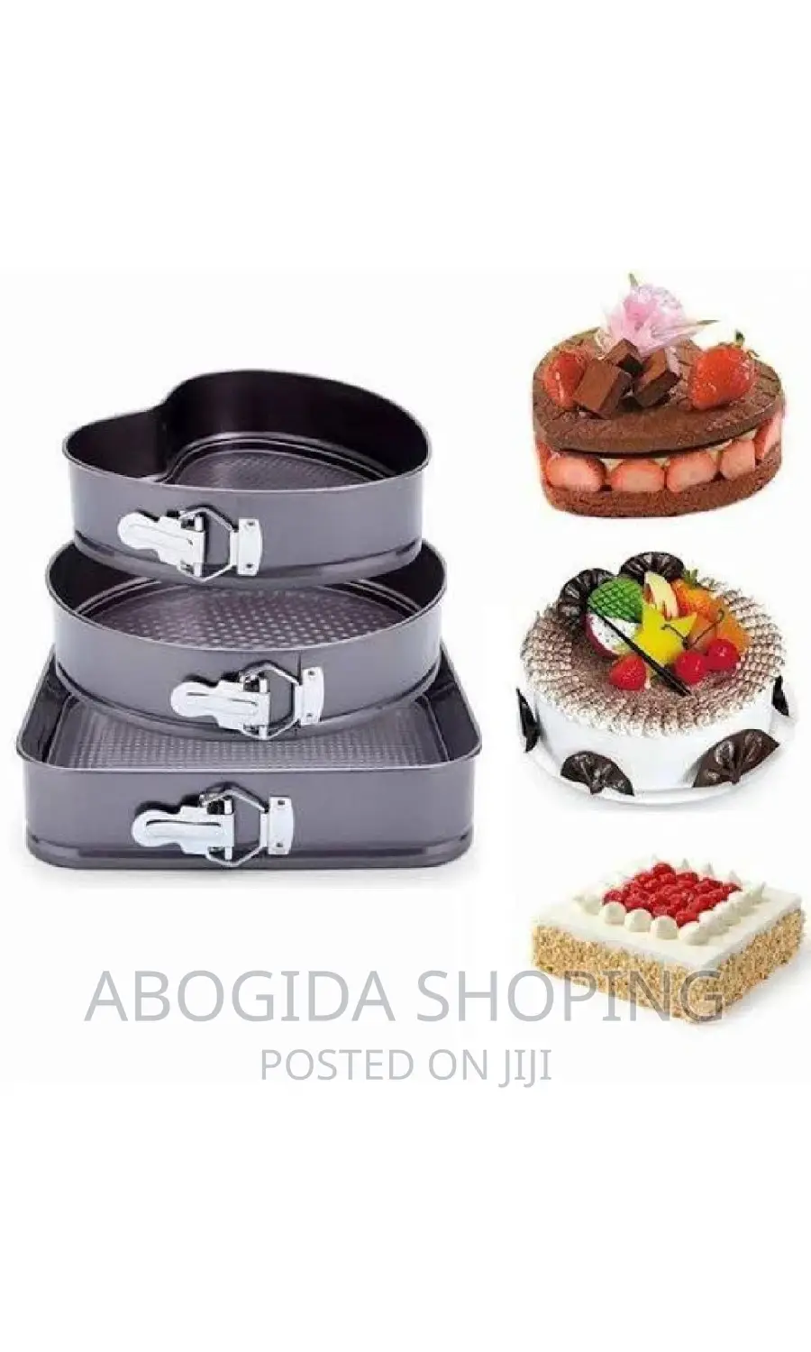 3pcs Non Stick Cake Mould