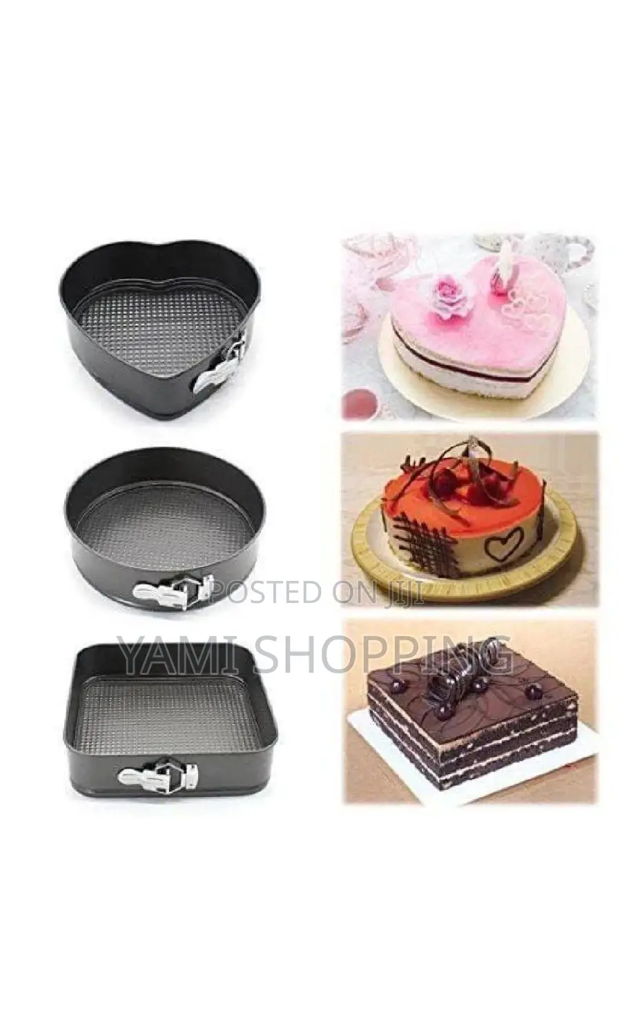 3pcs Non Stick Cake Mould