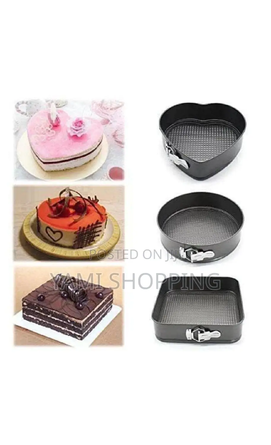 3pcs Non Stick Cake Mould