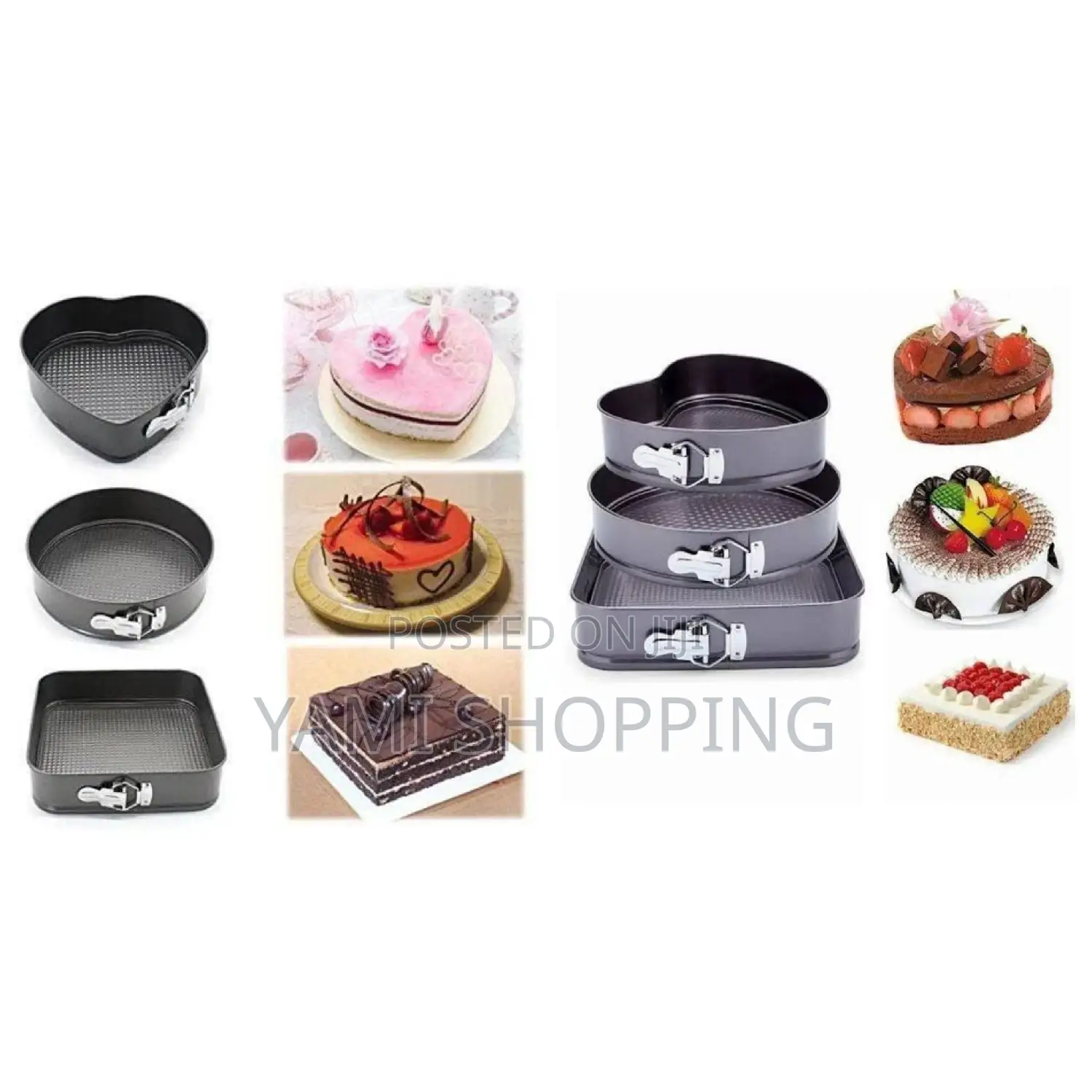 3pcs Non Stick Cake Mould