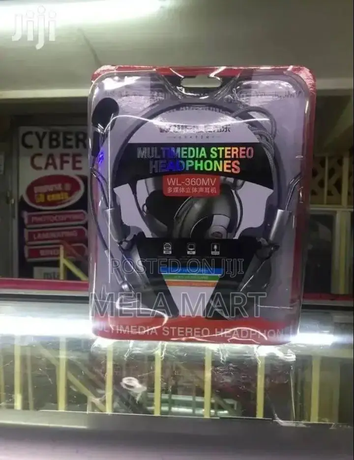 Headphone With Mic Weile Multimedia Headphone Wired Headset ባለማይክ ሄድፎን